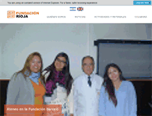 Tablet Screenshot of fundacionrioja.org.ar